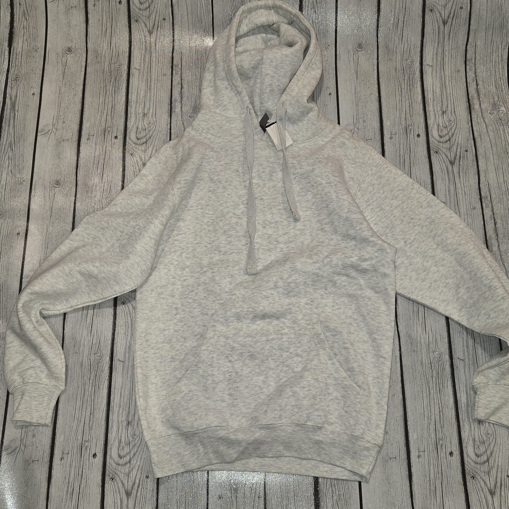 NWT Blank Heather Gray Hoodie Unisex Size S